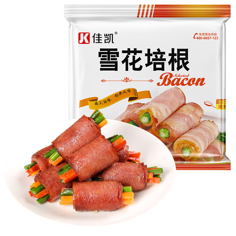 佳凯精制雪花培根肉片价格走势|京东看肉制品最低价