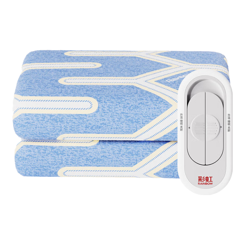 彩虹電熱毯?jiǎn)稳穗娙熳与p人雙控排潮調(diào)溫學(xué)生宿舍小功率電暖毯 雙控雙溫調(diào)溫 長(zhǎng)2.0米*寬1.8米