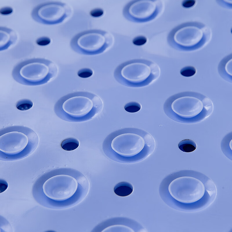 Rui.B浴室防滑垫孕妇老人洗澡淋浴房按摩吸盘防滑防摔垫卫生间防滑地垫 蓝色 80*120cm大尺寸