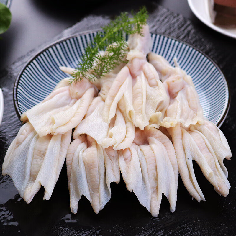 咏华春新鲜无骨鸭掌 鲜冻去骨鸭爪 去骨鸭脚掌 火锅香卤味食材 无骨去
