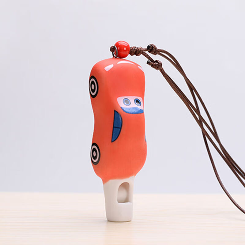 西克里儿童口肌训练套装 卡通口哨玩具挂件创意陶瓷哨子儿童礼品幼儿园 大号口哨-汽车