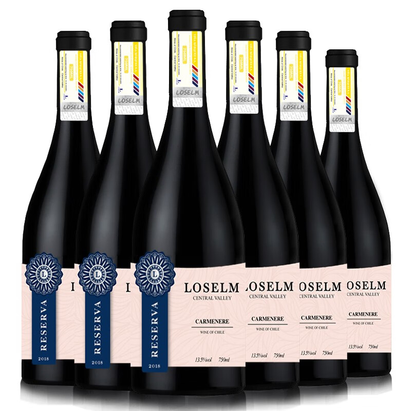 lm酒庄智利进口红酒整箱干红葡萄酒中央山谷产区珍藏系列 佳美娜13