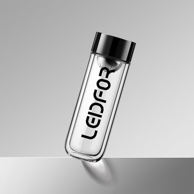 雷德夫(leidfor)g5 双层玻璃杯女高颜值隔热耐高温便携泡茶杯 幻影黑