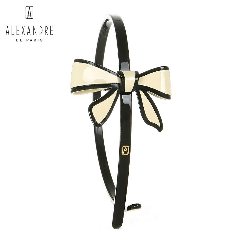法国亚历山大发箍ALEXANDRE DE PARIS戴安娜头箍发饰头饰AHB-12688-03 X 柔和色