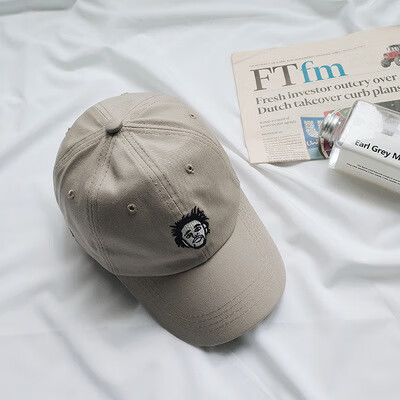 领玄帽子女韩版网红说唱歌手头像复古软顶棒球帽子男女情侣鸭舌帽潮