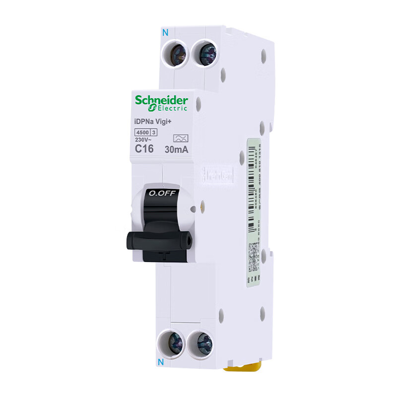 施耐德(schneider)ic65n一体式漏电保护开关idpna单级a9断路器vigi