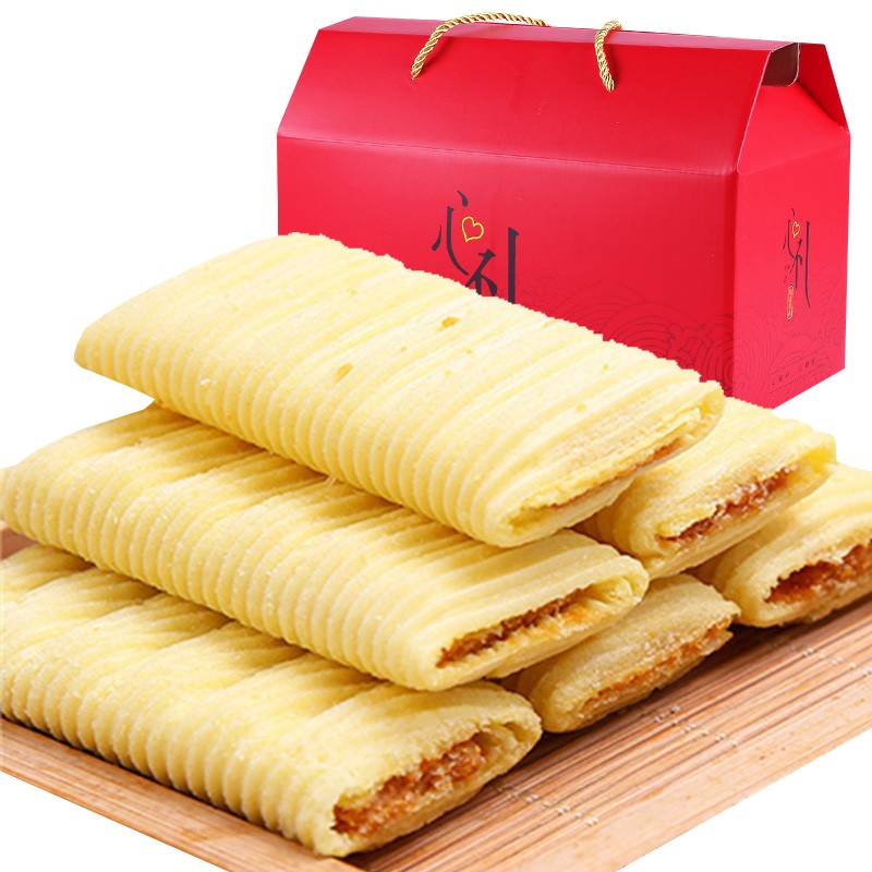 muzhixin厦门特产蛋花酥夹心蛋卷鸡蛋酥花生酥糖休闲办公居家零食小吃