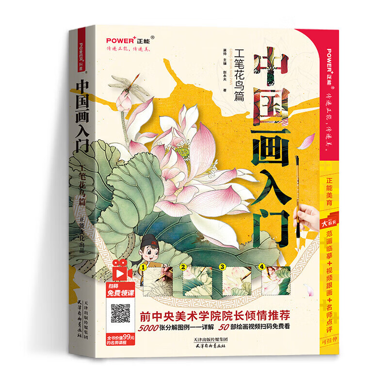 中国画入门 工笔花鸟篇 工笔画入门教程 国画白描技法自学零基础 工笔