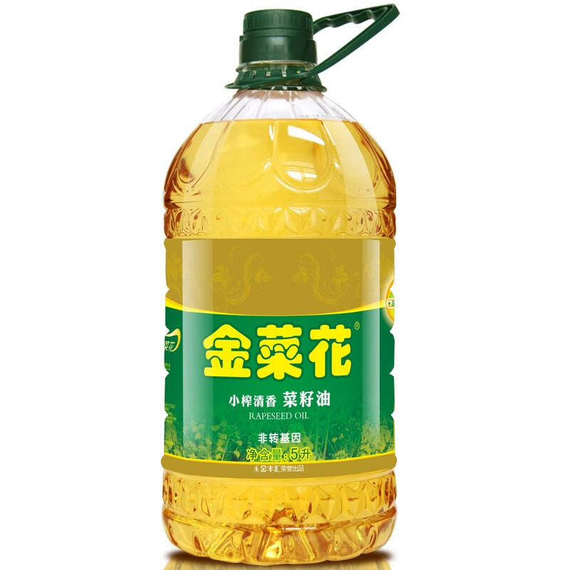 金菜花云南罗平小榨清香二级菜籽油5l非转基因传统压榨植物食用油香油
