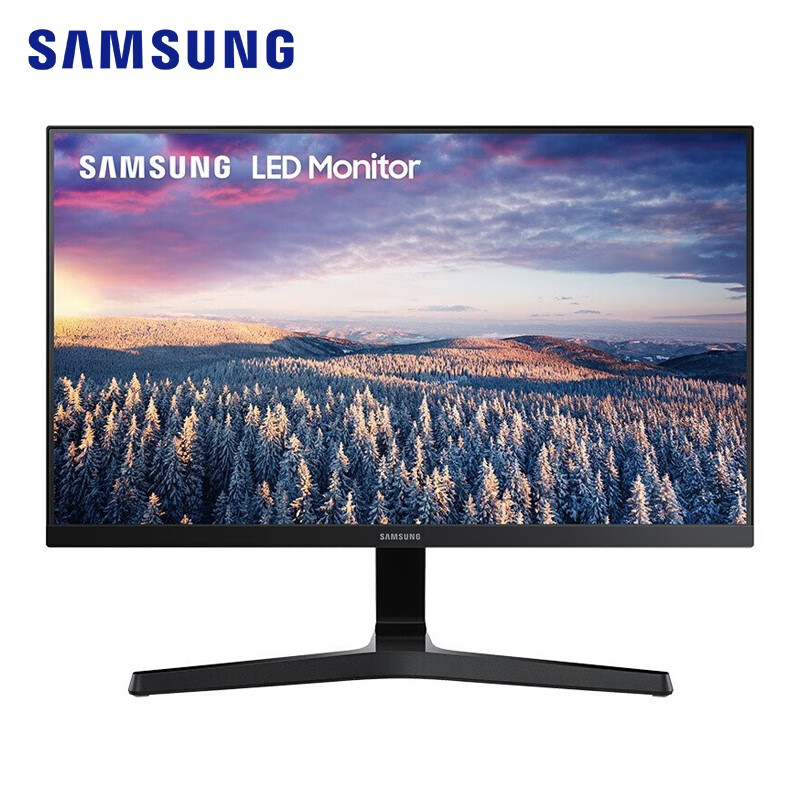 三星（SAMSUNG）S27R356FHC 27英寸显示器 IPS直面屏 低蓝光爱眼台式电脑液晶屏幕 黑色
