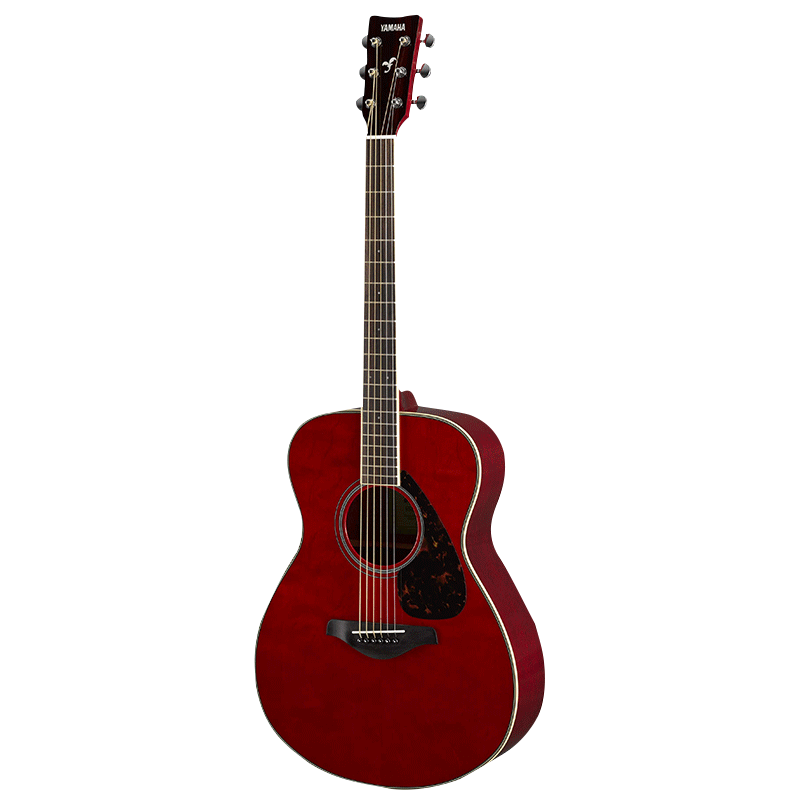 雅马哈（YAMAHA）FS820RR单板民谣吉它升级版木吉他jita桃花芯背侧板40英寸红宝石色