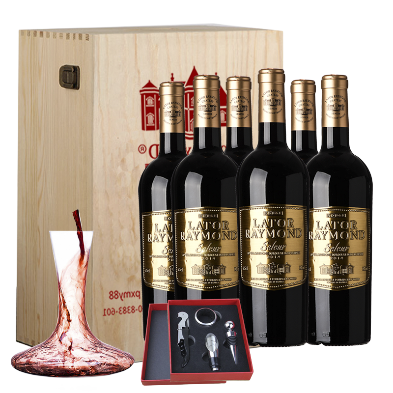 拉圖雷蒙城堡法國朗格多克產(chǎn)區(qū)原瓶進(jìn)口紅酒 愛爵羅家族精釀干紅葡萄酒 6支整箱裝