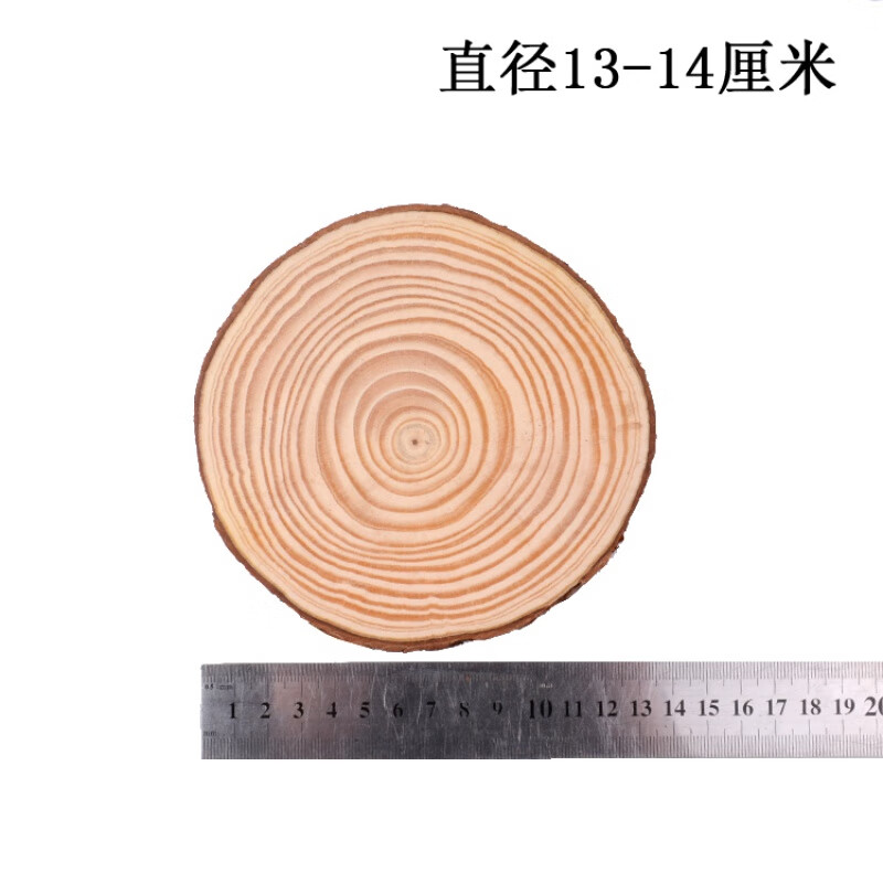 画萌圆木片薄木片拍照道具木头片手工材料手绘松木原木片木桩木块