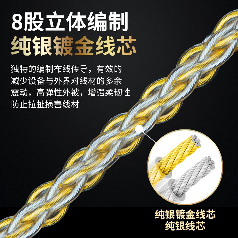琴冠 Lightning转3.5mm耳机转接头DAC耳放解码芯片2.5转换线4.4平衡适用iPhon苹果安卓转接线 HiFi级 type-c转3.5(9281)