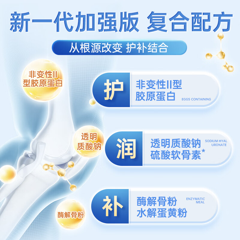 瑞普斯（REAPS）【品牌直营】美国进口酶解骨粉胶原蛋白肽可搭骨折营养品愈 [1瓶装]拍3发44瓶一周期