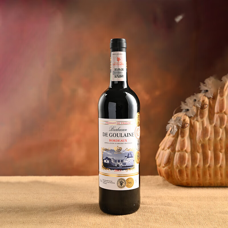 古拉尼城堡珍藏波尔多干红葡萄酒 法国红酒原瓶进口 城堡级波尔多aoc