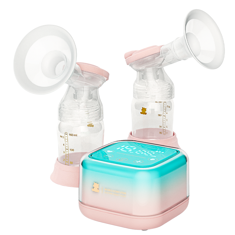 小白熊 吸奶器 电动吸奶器双边吸乳器母乳集奶器挤奶器 HL-3036