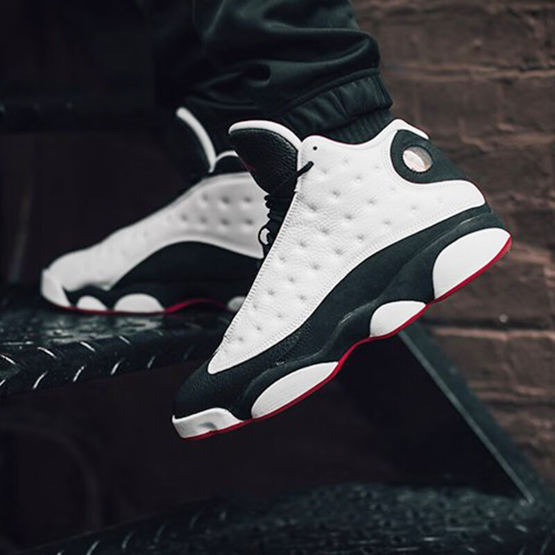 air jordan aj13高帮芝加哥运动鞋实战篮球鞋 414571-884129-104 黑白