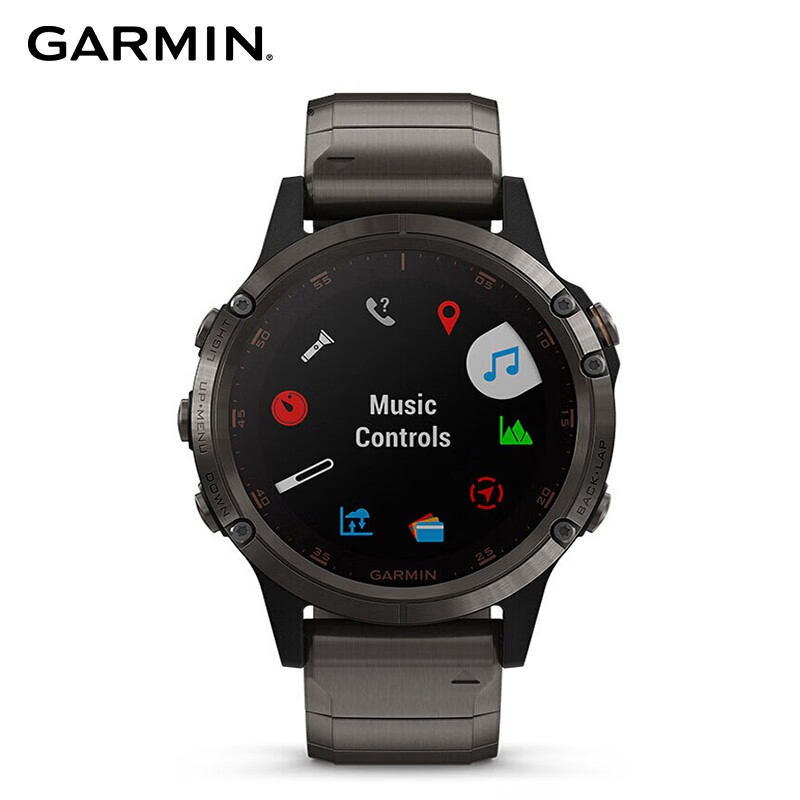 佳明（GARMIN）fenix 5 Plus蓝宝石镜面光电心率三星定位钛合金NFC支付北斗GPS导航户外旗舰级运动手表