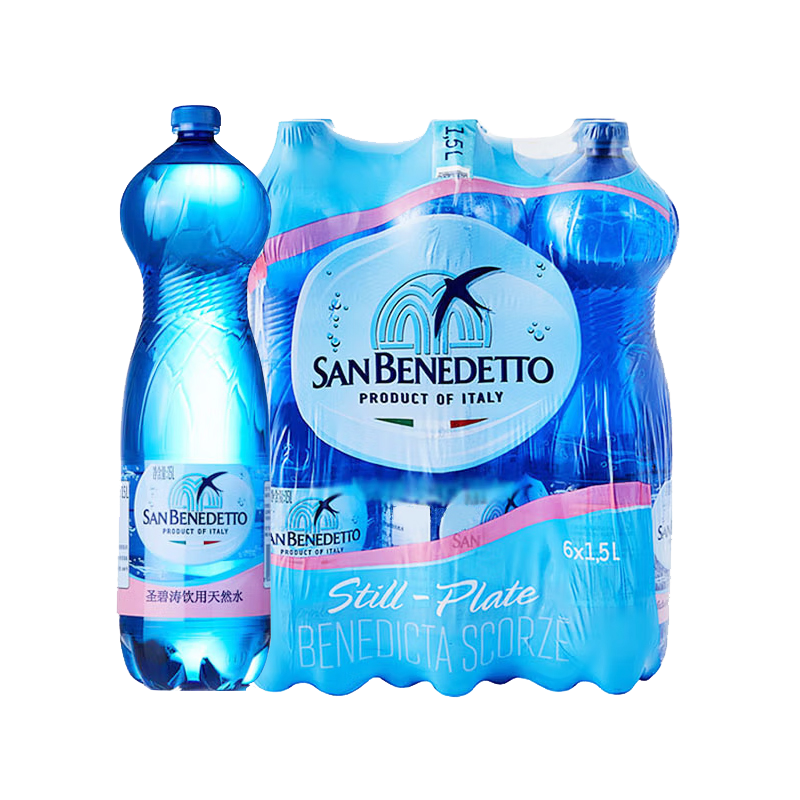 San Benedetto 圣碧涛 天然矿泉水 1.5L*6瓶
