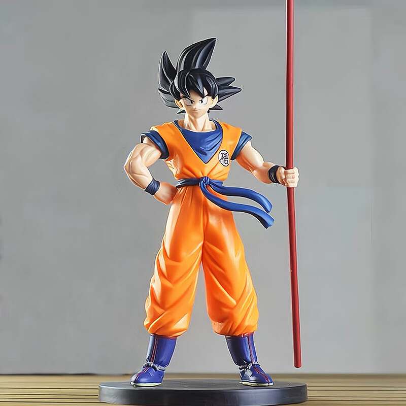 黑悟空二十周年纪念版七龙珠孙悟空棍子悟空手办拿棍模型摆件 拿棍