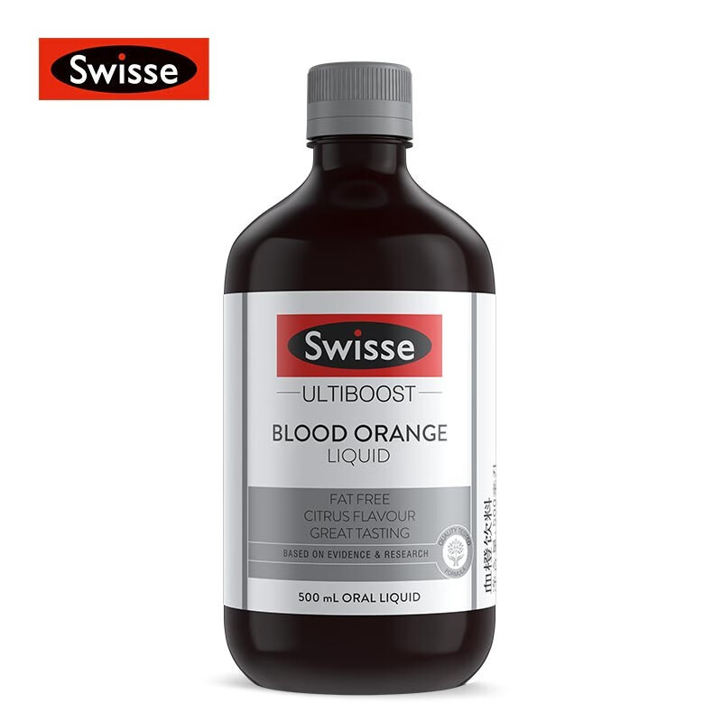 Swisse斯维诗  大Q瓶 血橙精华饮料500ml 浓缩血橙含花青素和VC 海外进口 