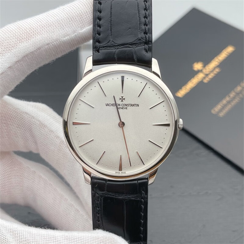 【二手95新】江诗丹顿传承系列皮带男表81180/000g-9117手动机械白面