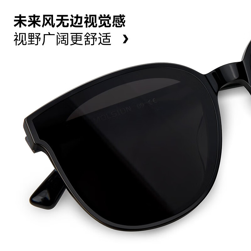 MOLSION陌森太阳镜大框墨镜女款防晒显脸小MS3079 MS3079C10【偏光】