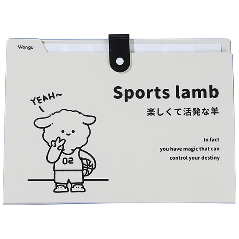 【開(kāi)學(xué)必備】文谷(Wengu)8入a4大容量試卷收納袋初中高中多層學(xué)生試卷袋整理夾小清新文件夾風(fēng)琴包 G0234-8活力小羊B