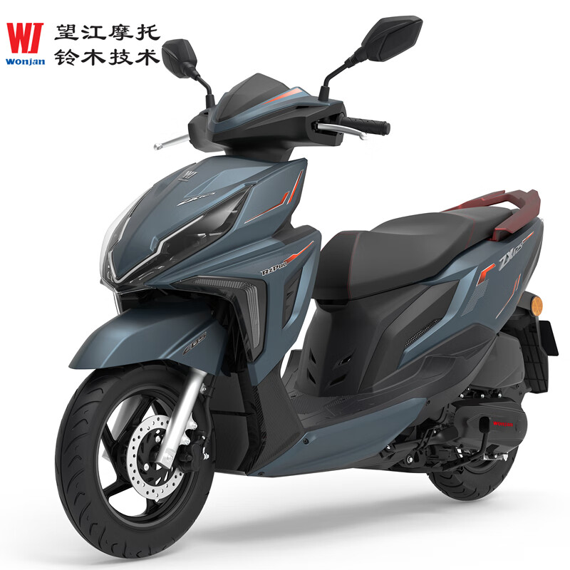 wonjan望江uy125cc摩托车燃油车裂行电喷踏板摩托车省油外卖车上牌 猎