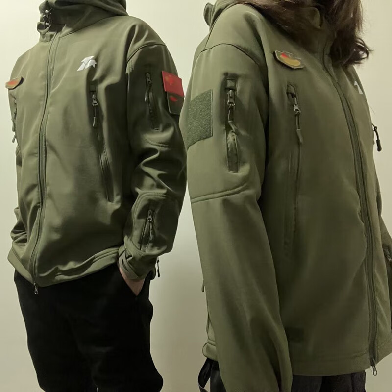 盾郎21式冲锋衣男女春夏鲨鱼皮软壳冲锋衣防水防风登山服军迷服装外套