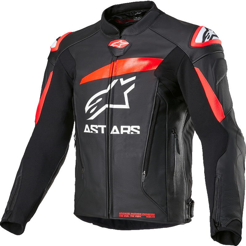 Alpinestars GP PLUS V4 a星摩托車騎行皮衣騎行服保暖防摔機(jī)車服騎士服男 全黑色1100 48
