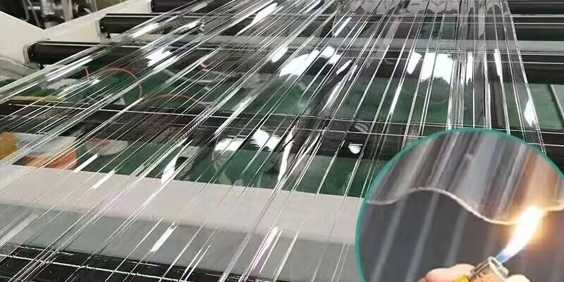 透明瓦采光瓦加厚pc透明瓦楞板雨棚板采光瓦波浪瓦阳光板屋顶阳光房顶