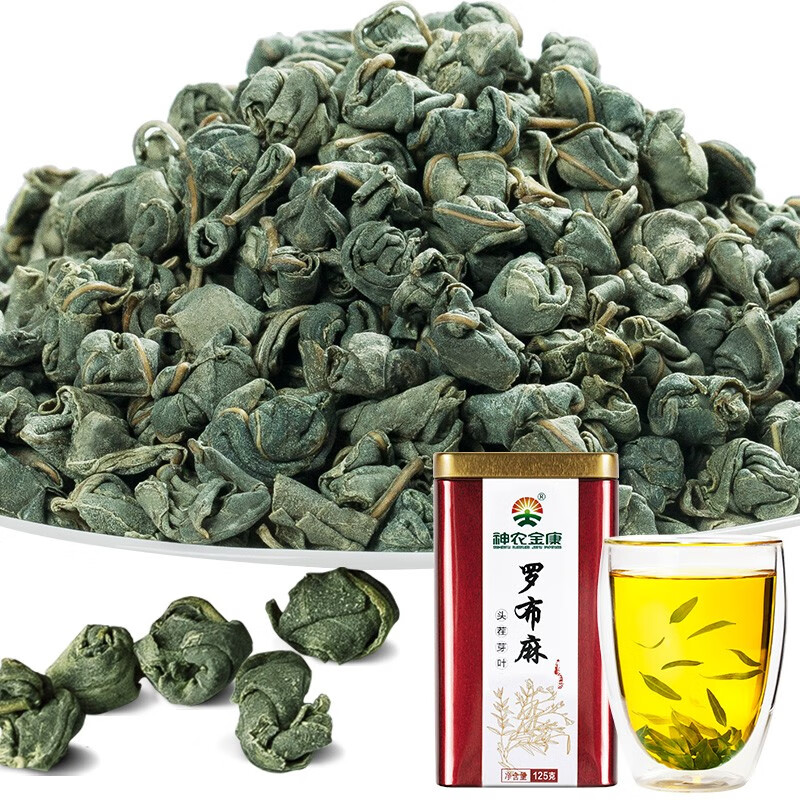 神农金康新疆罗布麻茶原叶125g,养生助健康