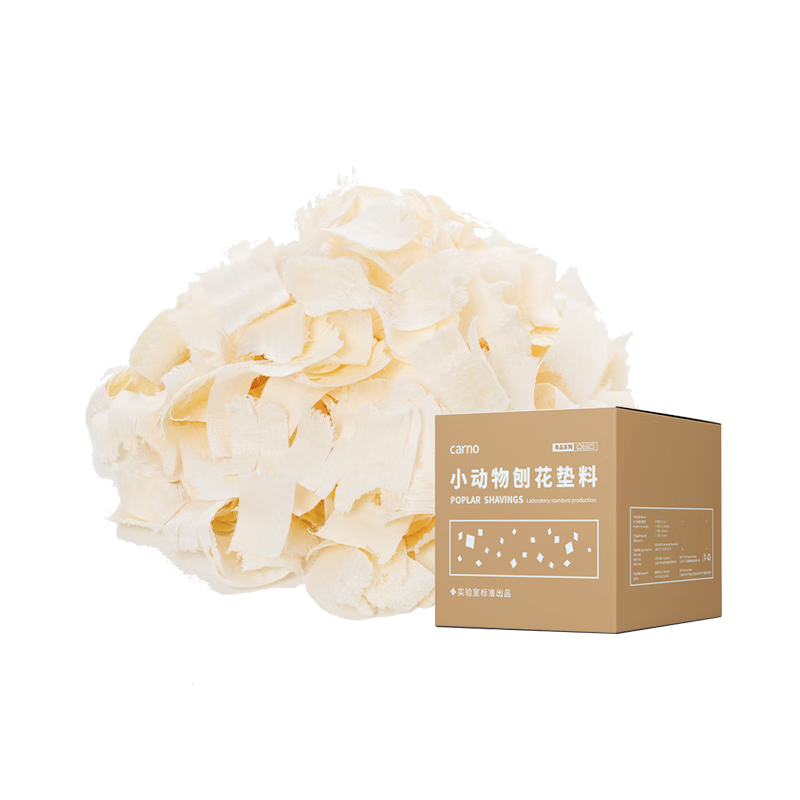 carno卡諾白楊木刨花倉鼠金絲熊專用墊料祛味無塵用品 中刨花1.5kg