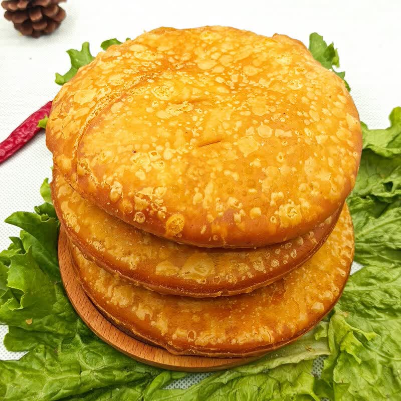 禾澹甘肃特产油香饼平凉地方特色手工小吃油饼传统零食 5个装 微甜味