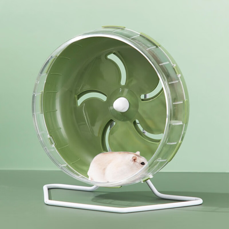 乐卡利 仓鼠跑轮静音带支架滚轮金丝熊跑步机球专用玩具造景笼子用品