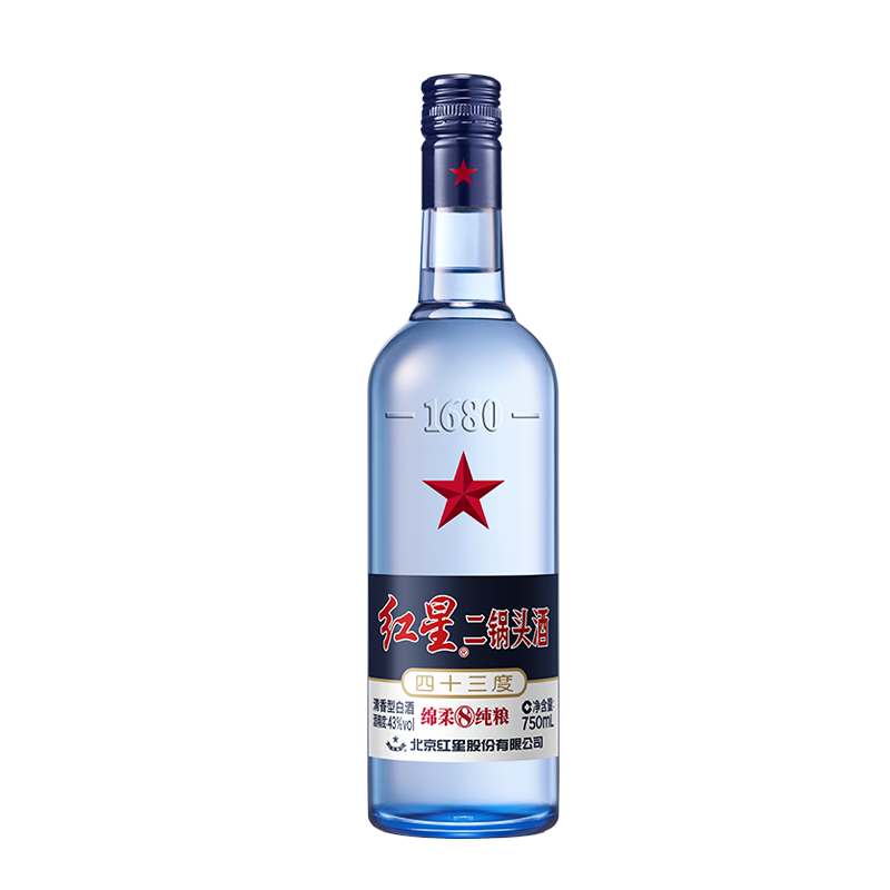 Erguotou/Ƕͷ ƿ8 43  750ml 6ƿʵ245Ԫ