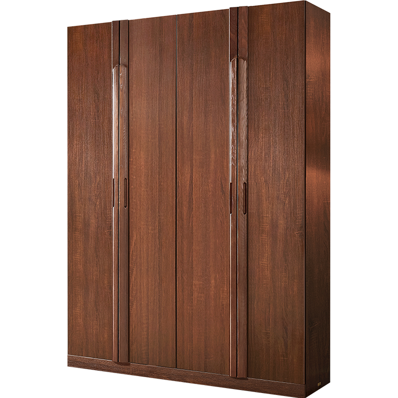 天坛家具 现代板式衣柜 简约现代实木质大衣柜 环保木衣柜 榆木板木组合 AG0512 四门衣柜 长1660mm宽600mm高2200mm