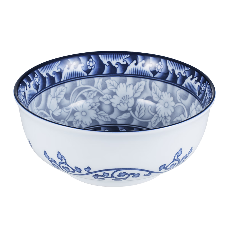 參寶青花瓷釉下彩陶瓷湯面碗飯碗7英寸韓式碗單個(gè)裝MD075*1