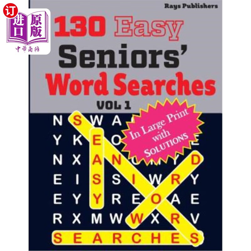 【中商海外直订】130 easy seniors" word searches