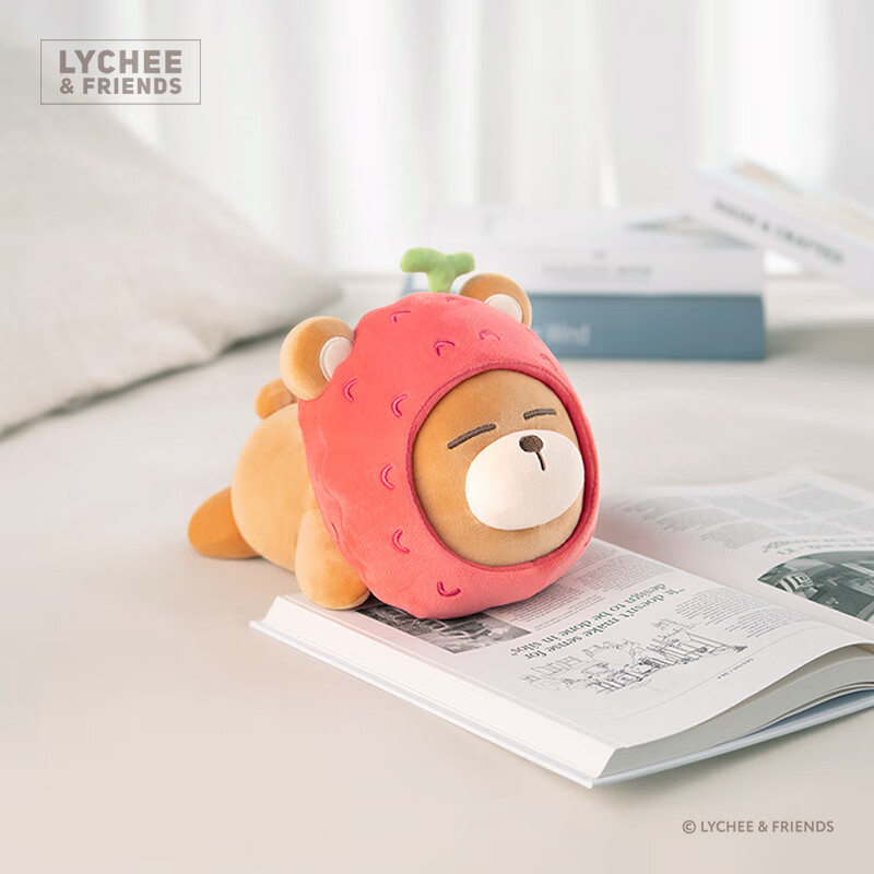 lychee & friends 香港设计廊 荔枝熊家族 lychee 趴睡毛公仔 香港