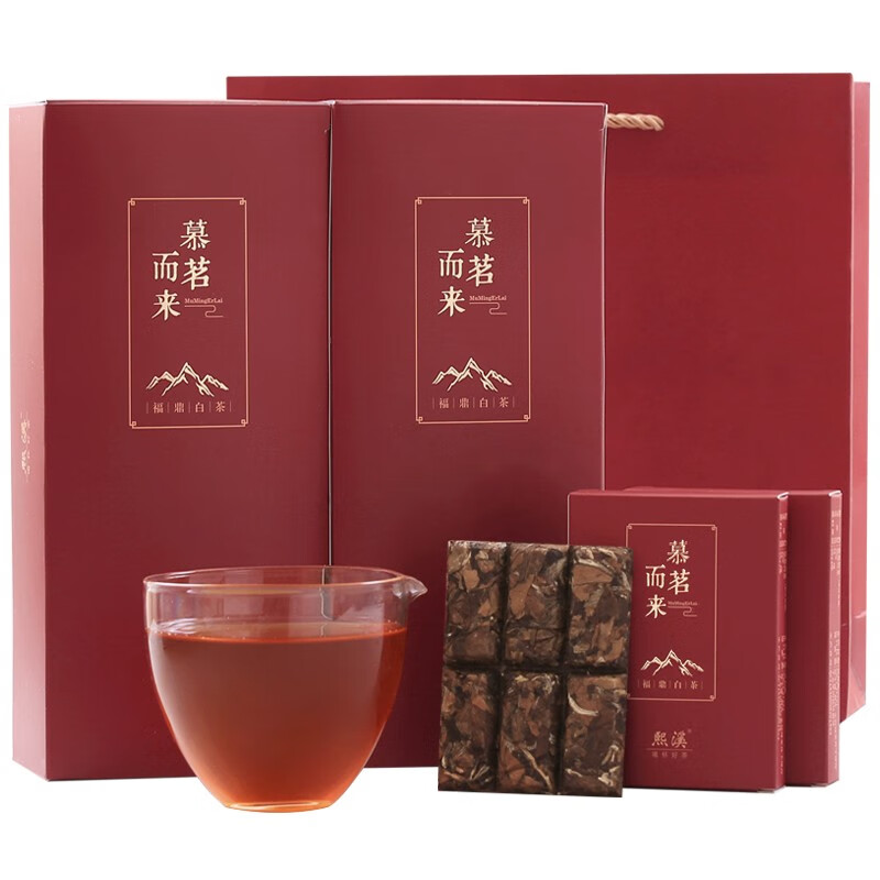 熙溪 福鼎白茶2013年寿眉老白茶茶叶540g（108块）送礼礼盒装