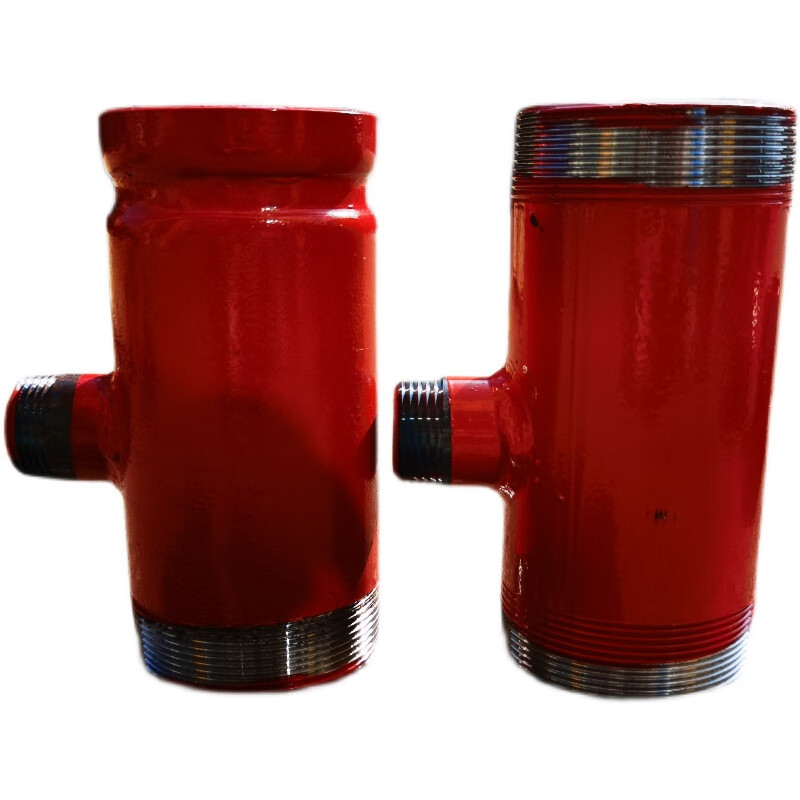 xmsj消防箱沟槽消防三通异径65变25外丝三通接头配件加高管道转换配件