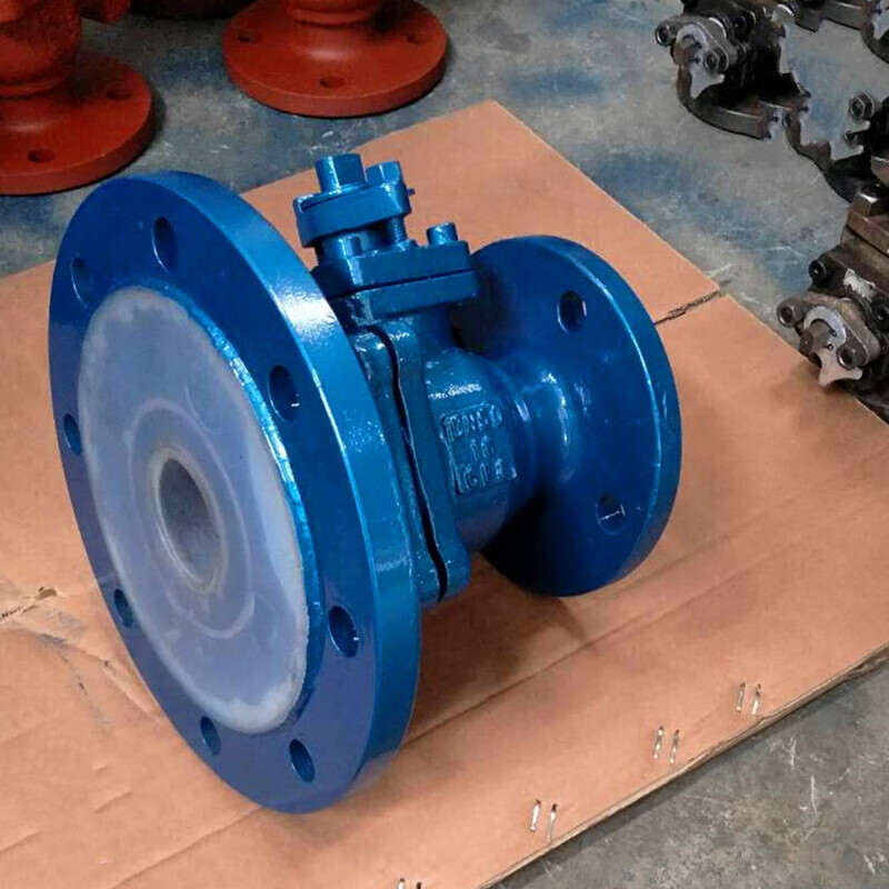 喜赋fq41f46 衬四氟放料球阀 衬氟放料阀 变径球阀 反应釜底阀 化工部