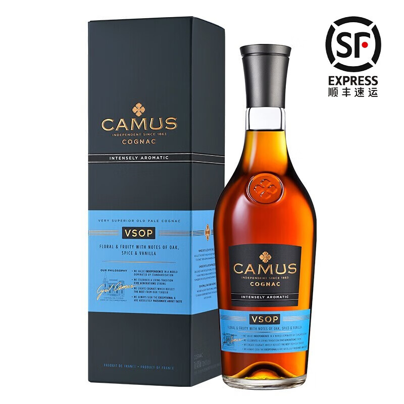 金花卡慕干邑白兰地 camus 法国原装进口 洋酒 正品行货 经典vsop