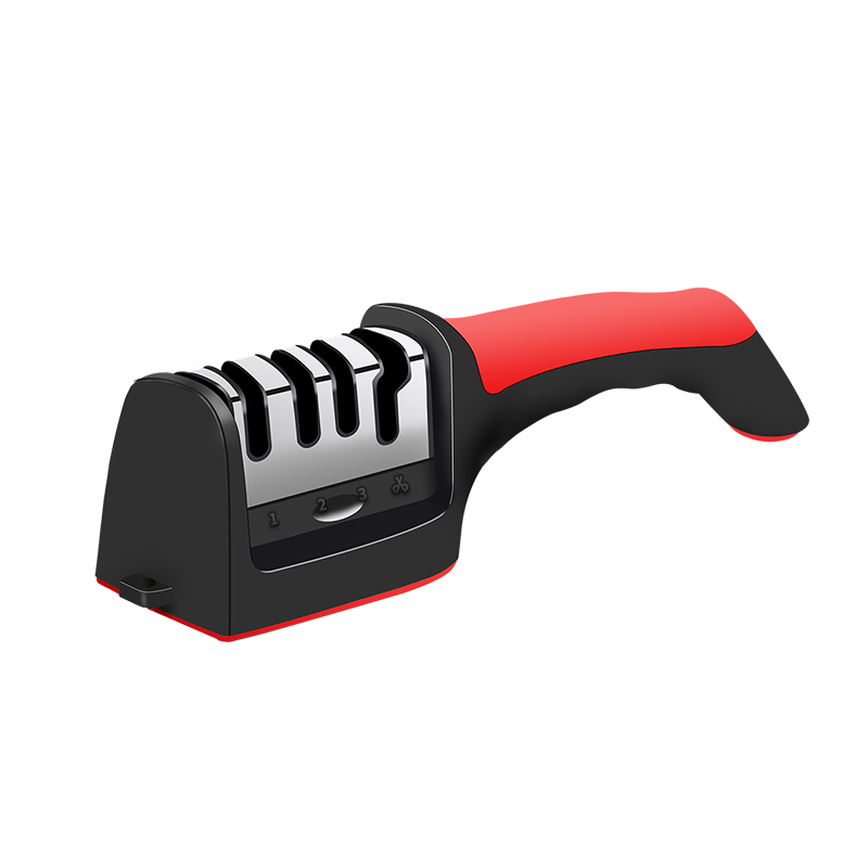 BAIJIE 拜杰 磨刀石磨刀器 家用非电动磨剪刀多功能开刃 红黑磨刀器