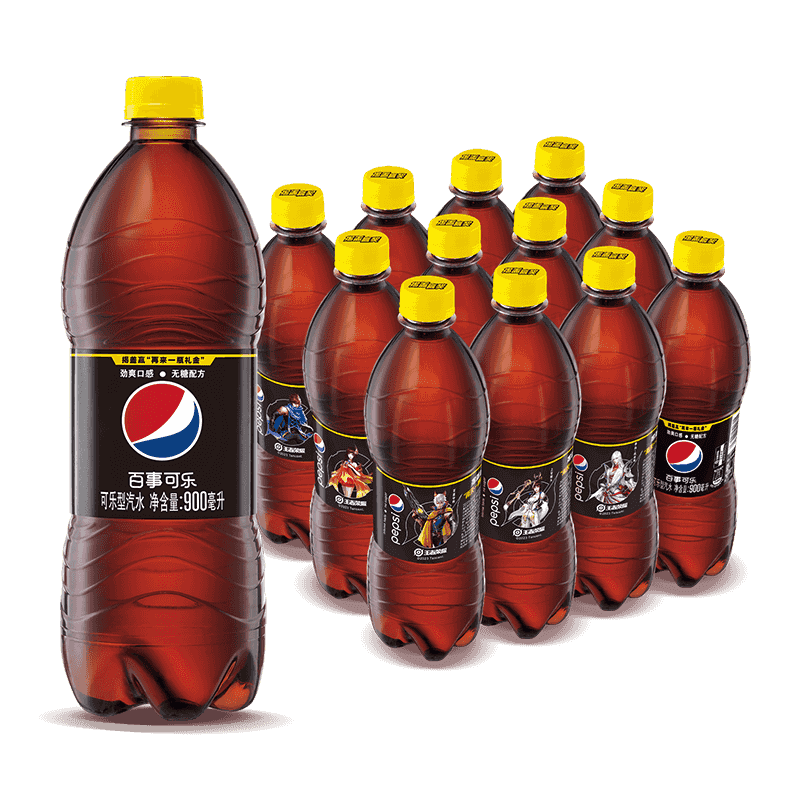 pepsi 百事 限天津:百事可乐 无糖 pepsi  汽水 大瓶装900*12瓶 饮料