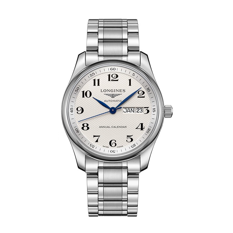 【二手95新】浪琴 名匠系列 日历功能商务休闲男腕表 大三针自动机械