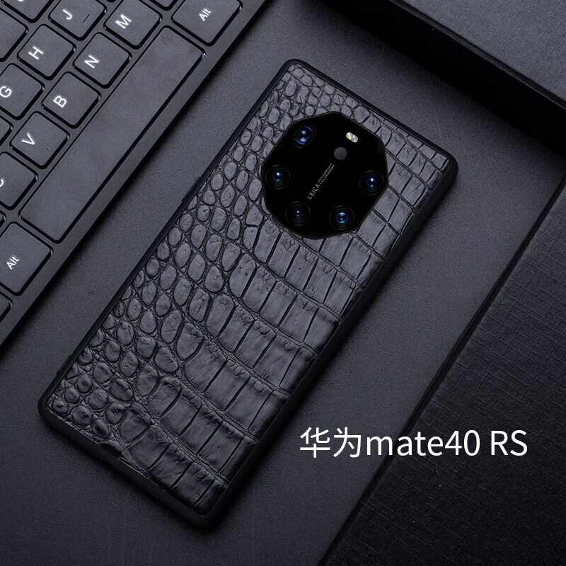 耐度适用于【真鳄鱼皮】华为mate40rs保时捷手机壳真皮定制典藏版保护